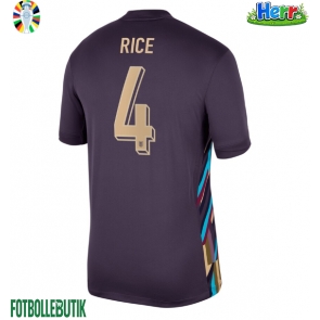 England Declan Rice #4 Bortatröja EM 2024 Kortärmad